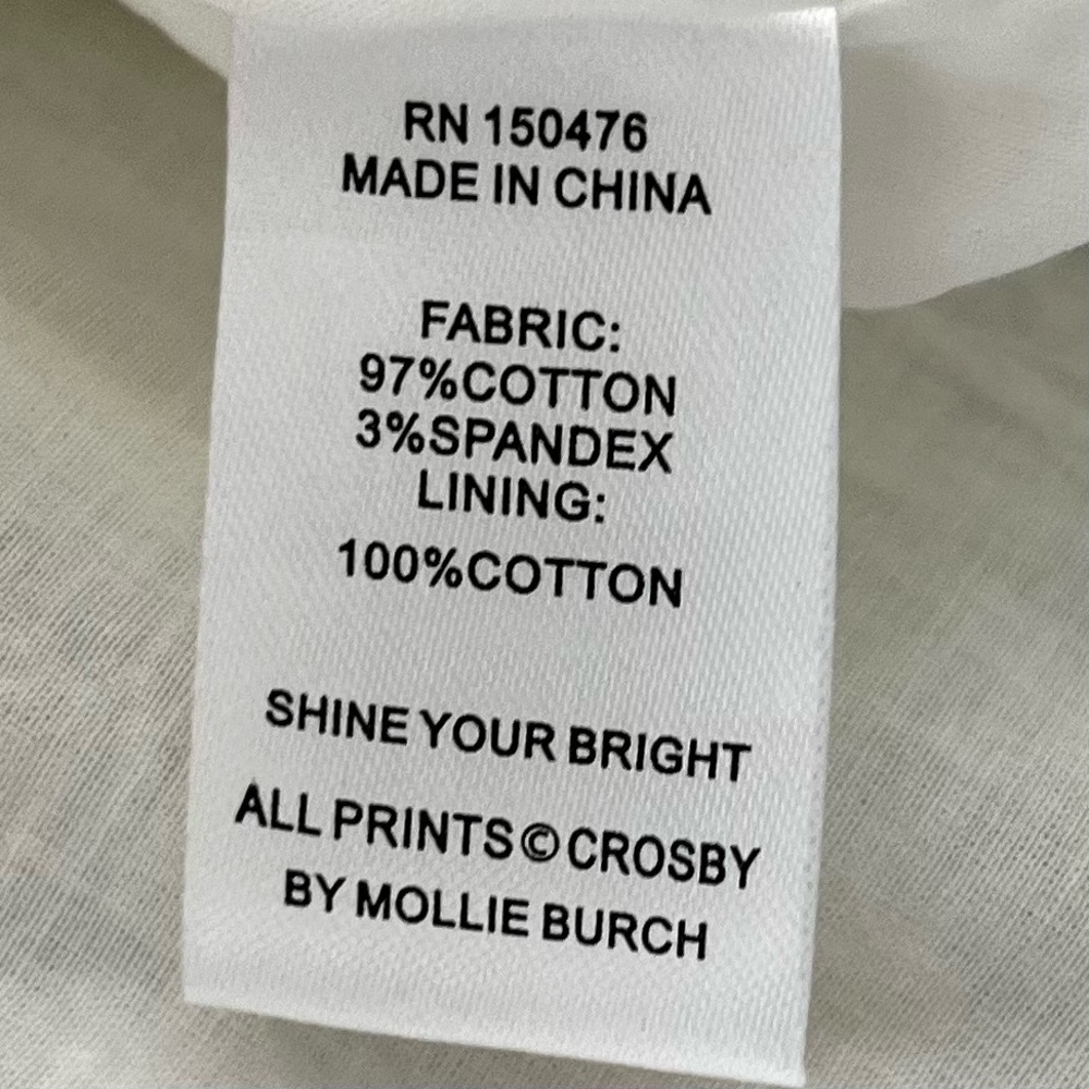 CROSBY by Mollie Burch Brawley Dress Poinciana Size Medium Floral Dainty Chic - Picture 6 of 11